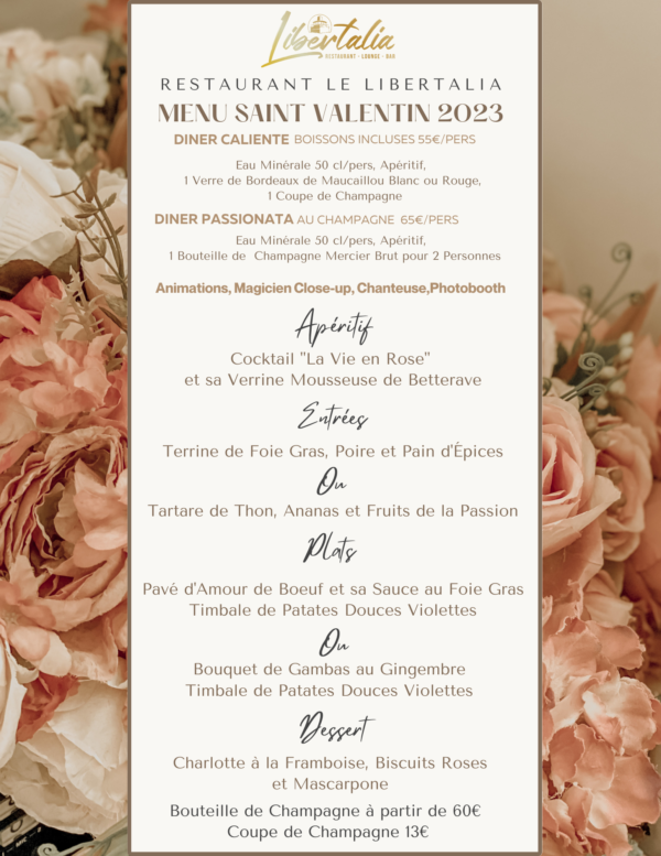 Saint Valentin 2023 | Dîner en amoureux, restaurant romantique, dîner